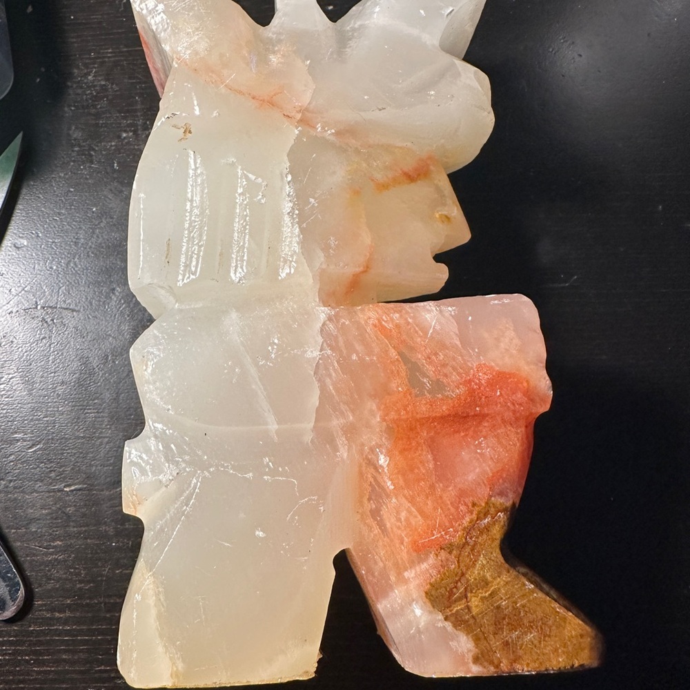 Huge 1.7Lb Jack Carved Onyx Figurine